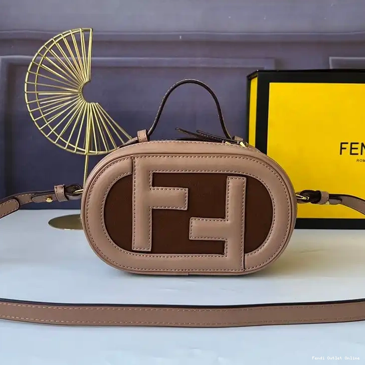 Affordable Grey Calf Mini In O'Lock Camera Case Fendi Leather 0607